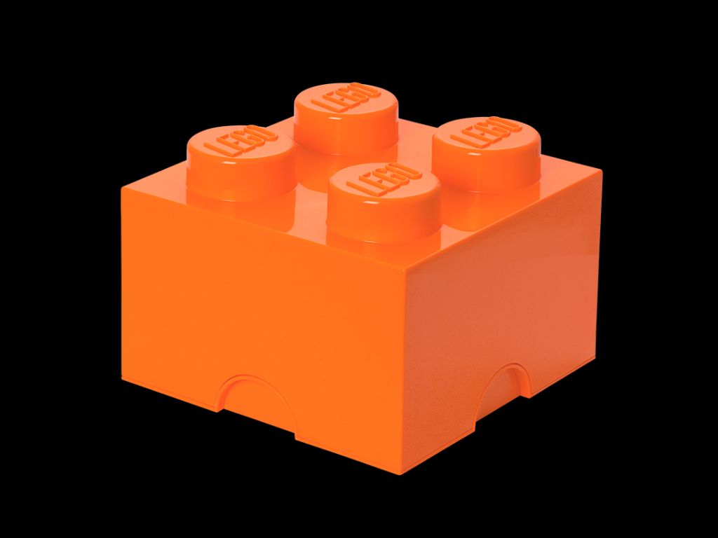 Orange LEGO block